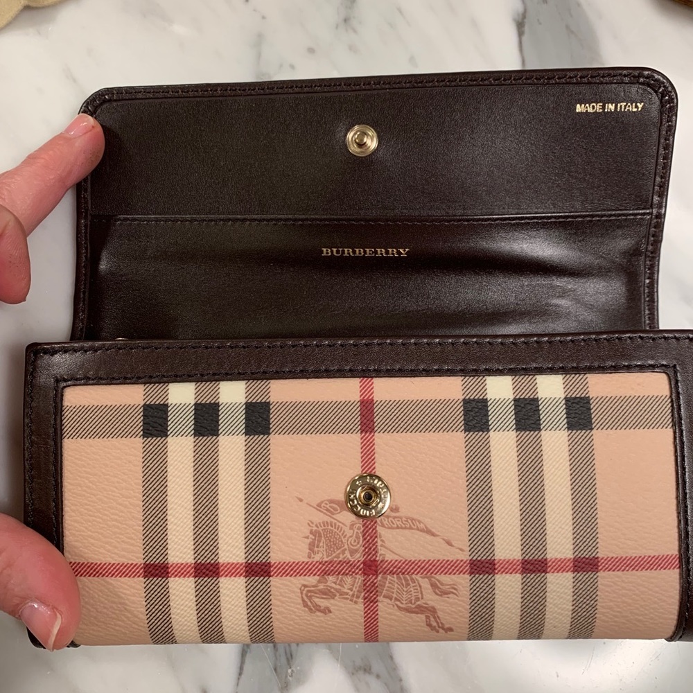 BURBERRY Haymarket Check Molly Continental Wallet